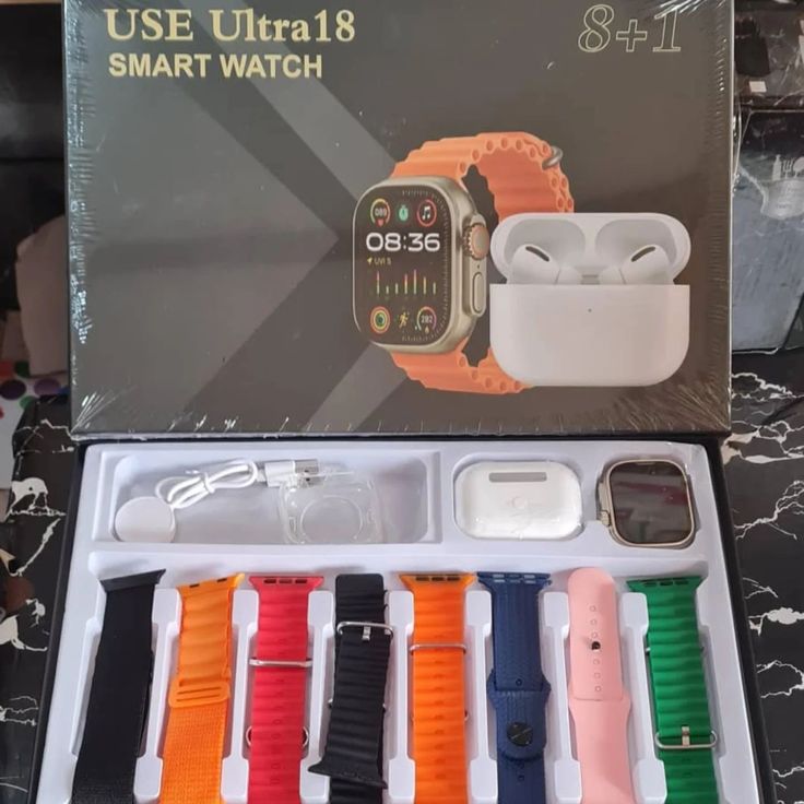 Ultra 8 in 1 Smart Watch With Airbuds